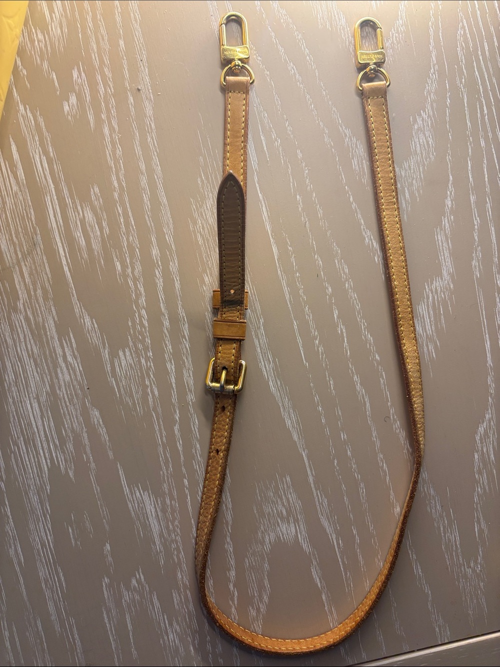 Louis Vuitton Yellow Patent Monogram Tote with Leather Trim original lv strap - Picture 14 of 14